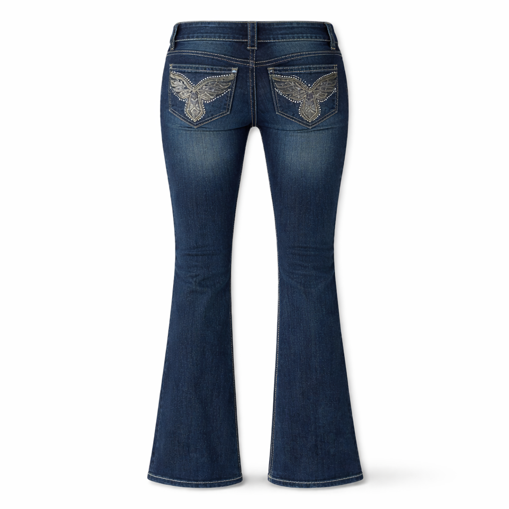 Isabella Dark Blue Flare